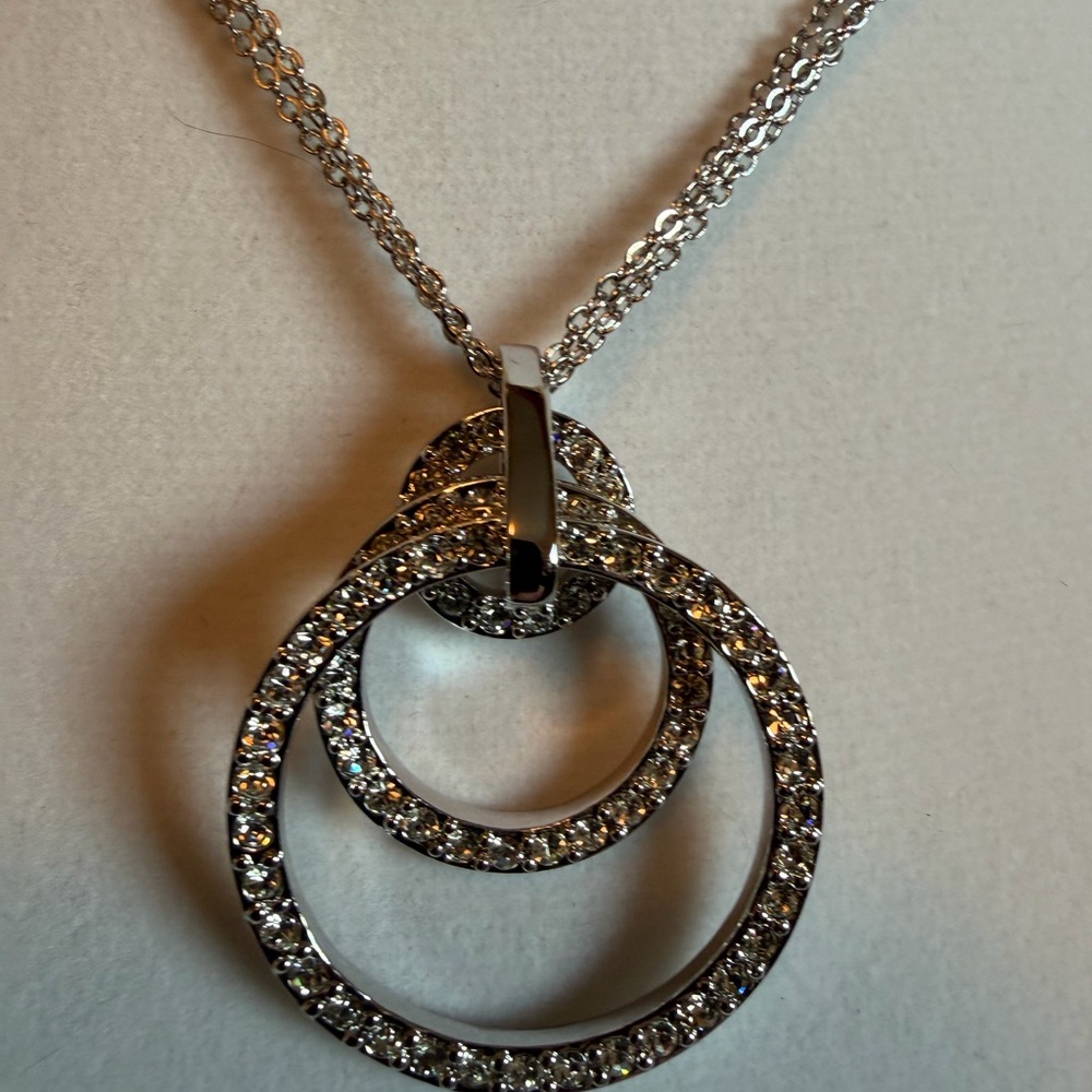 Nolan Miller Silver Necklace with Elegant Pendant